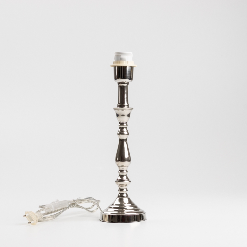 Brilagi - Lampa stołowa CERIA 1xE27/60W/230V Ø 30 cm chrom błyszczący/biały