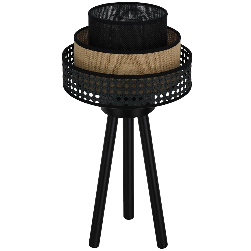 Brilagi - Lampa stołowa DAKOTA LUNETA 1xE27/15W/230V czarna/beżowa