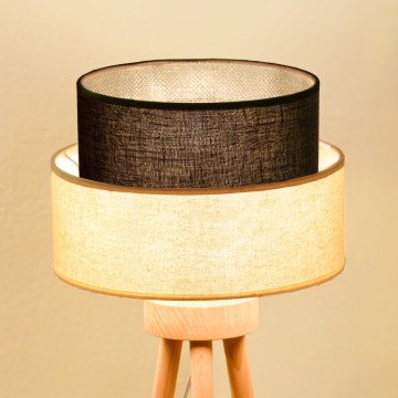 Brilagi - Lampa stołowa LED BOHO STYLE 1xE27/15W/230V kremowa/brązowa