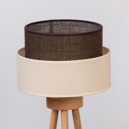 Brilagi - Lampa stołowa LED BOHO STYLE 1xE27/15W/230V kremowa/brązowa