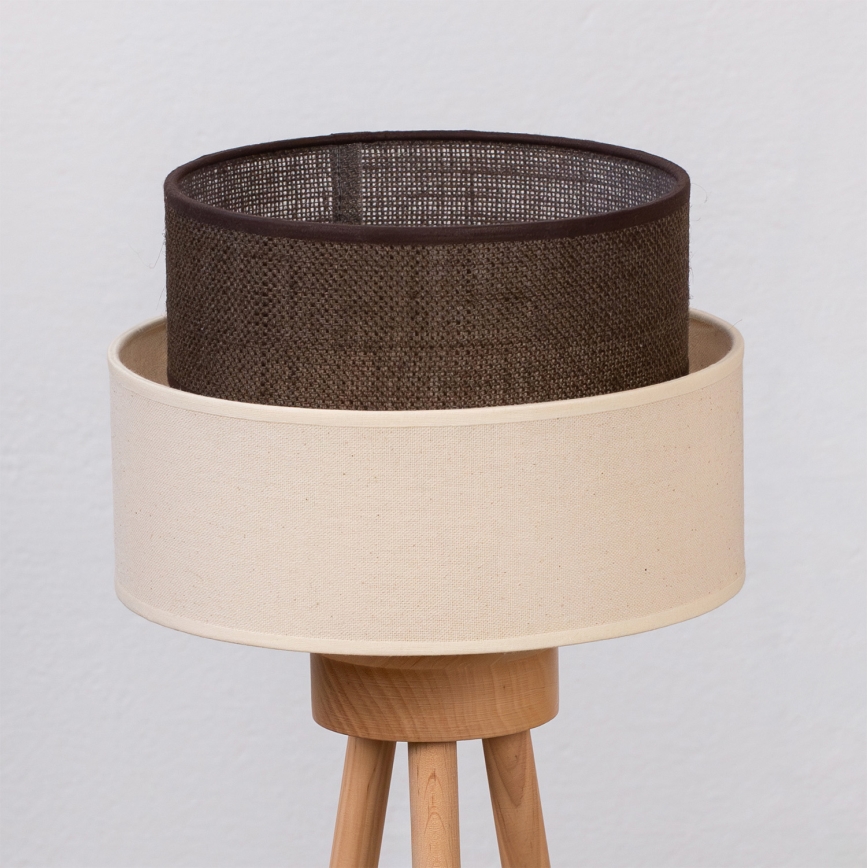 Brilagi - Lampa stołowa LED BOHO STYLE 1xE27/15W/230V kremowa/brązowa