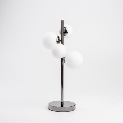 Brilagi - Lampa stołowa LED MILLA 4xG9/3W/230V czarny chrom/biały