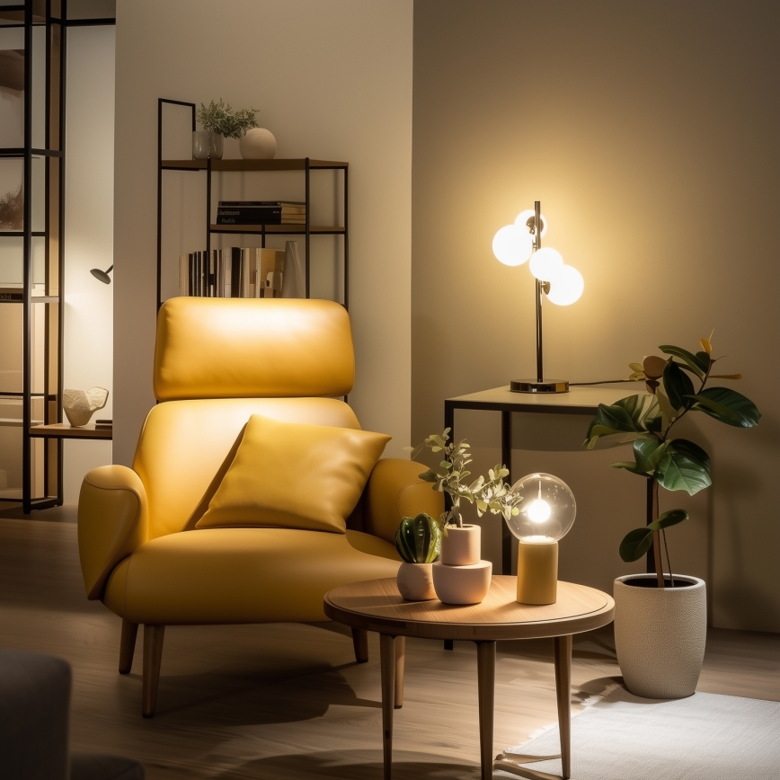 Brilagi - Lampa stołowa LED MILLA 4xG9/3W/230V czarny chrom/biały