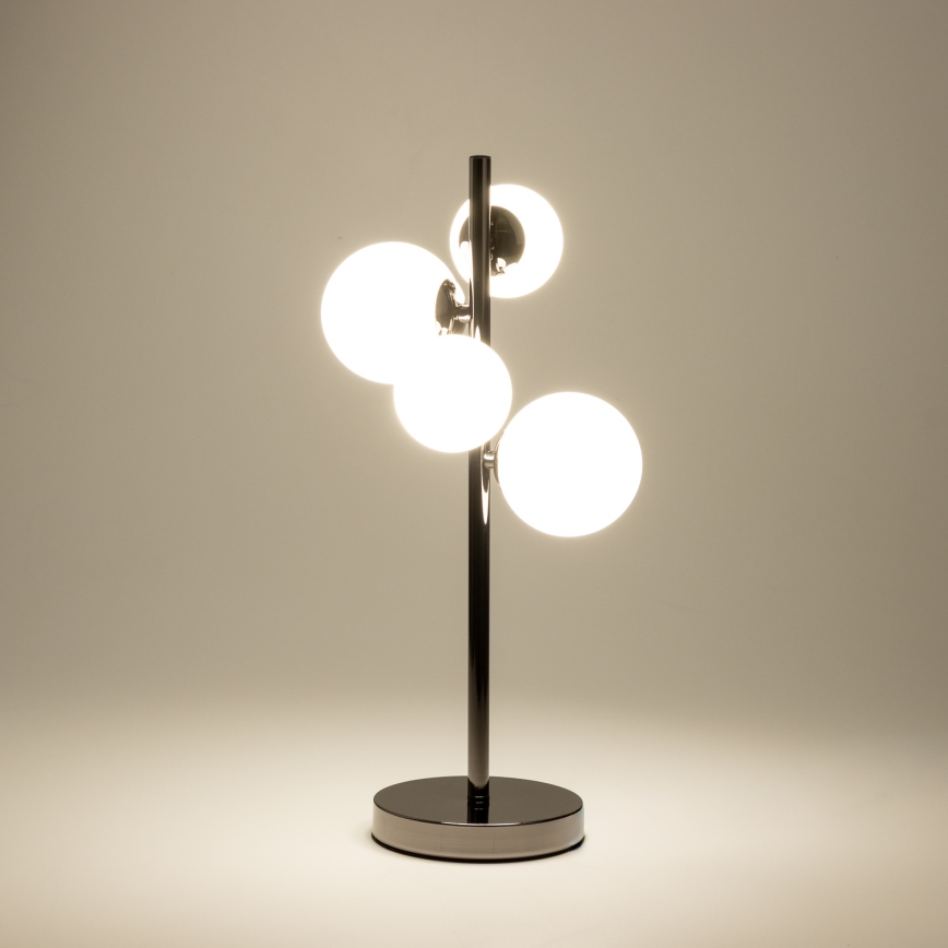 Brilagi - Lampa stołowa LED MILLA 4xG9/3W/230V czarny chrom/biały