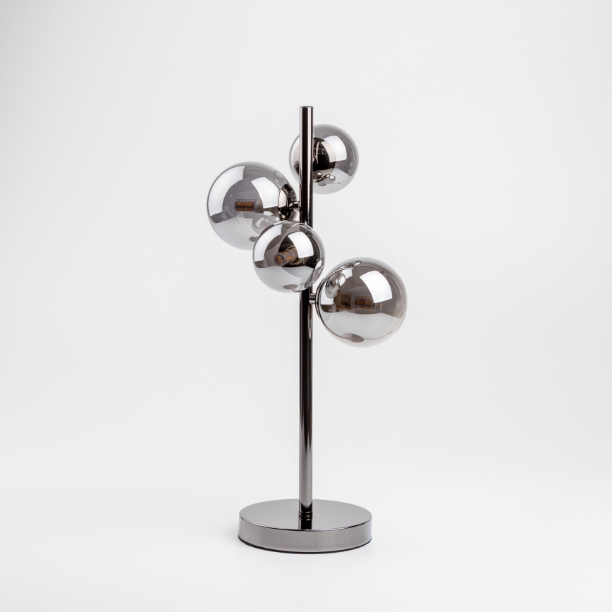 Brilagi - Lampa stołowa LED MILLA 4xG9/3W/230V czarny chrom/przydymione