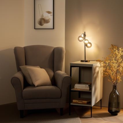 Brilagi - Lampa stołowa LED MILLA 4xG9/3W/230V czarny chrom/przydymione