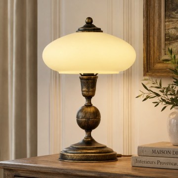 Brilagi - Lampa stołowa MOLLERO 1xE14/11W/230V brąz/patyna