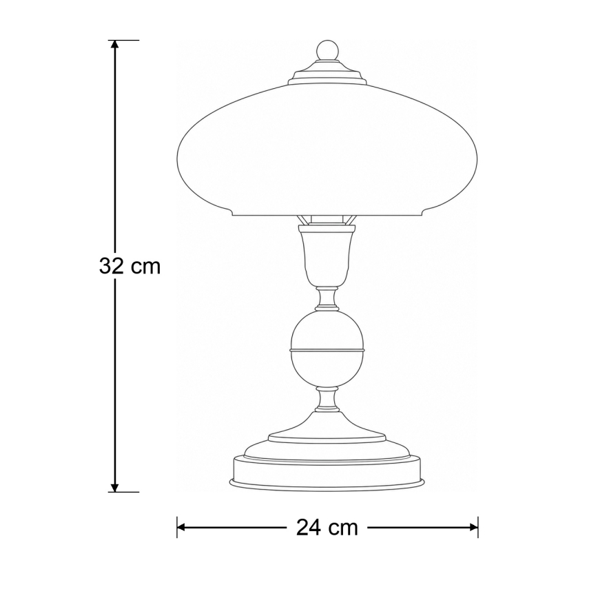 Brilagi - Lampa stołowa MOLLERO 1xE14/11W/230V brąz/patyna