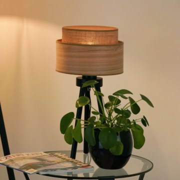Brilagi - Lampa stołowa MONTANA BOHO 1xE27/15W/230V brązowe/czarne