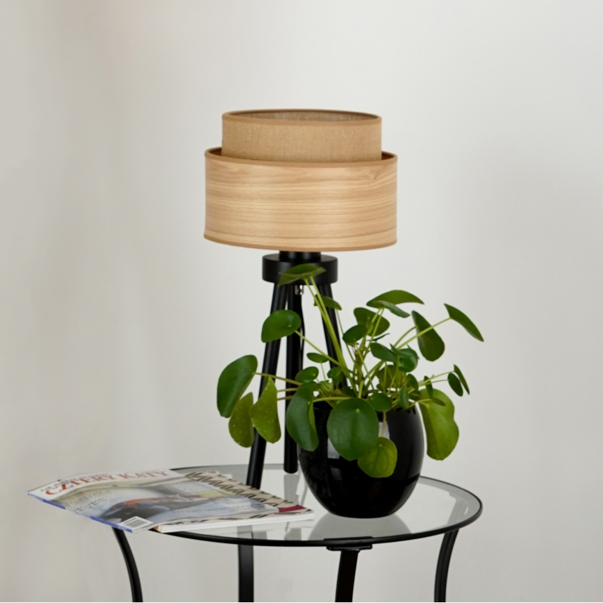 Brilagi - Lampa stołowa MONTANA BOHO 1xE27/15W/230V brązowe/czarne