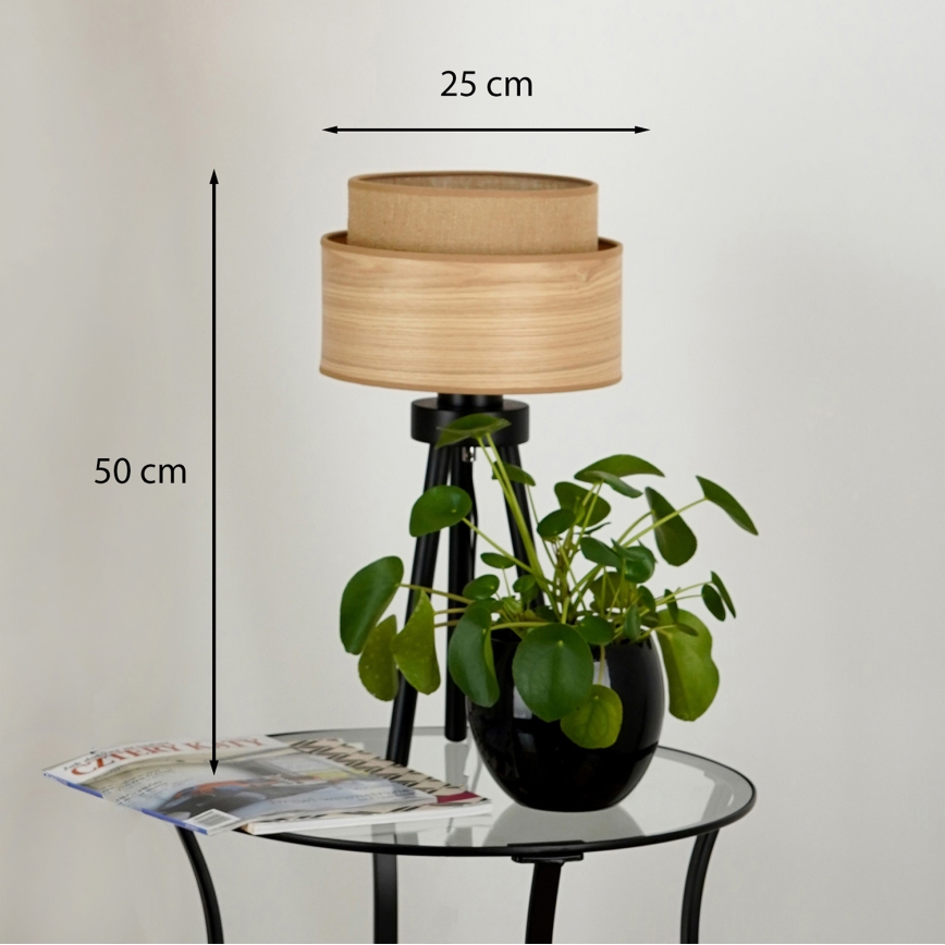 Brilagi - Lampa stołowa MONTANA BOHO 1xE27/15W/230V brązowe/czarne