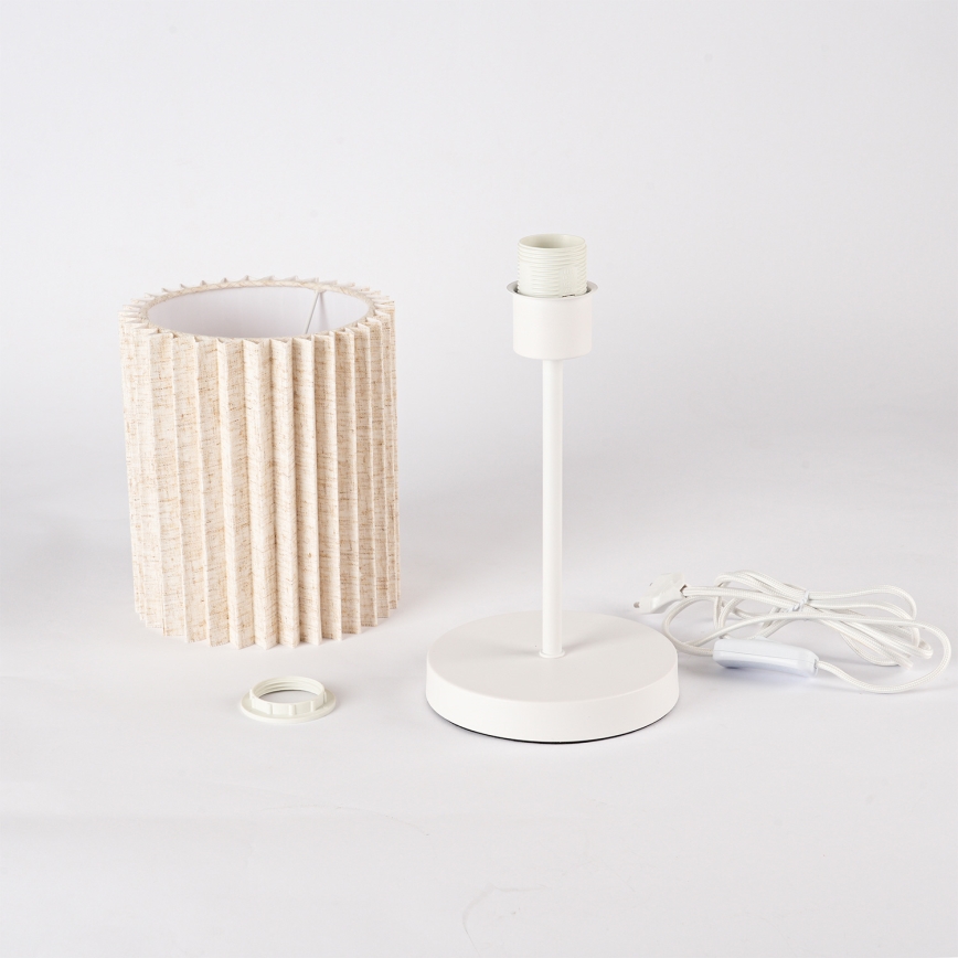 Brilagi - Lampa stołowa NORDIC WAVE 1xE27/15W/230V lniany/biały