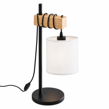 BRILAGI - Lampa stołowa NUBILA 1xE27/40W/230V brązowa/czarna/biała