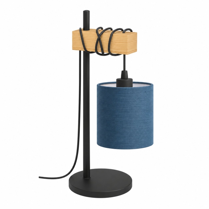 BRILAGI - Lampa stołowa NUBILA 1xE27/40W/230V brązowa/czarna/ciemnoniebieska