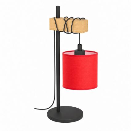BRILAGI - Lampa stołowa NUBILA 1xE27/40W/230V brązowa/czarna/czerwona