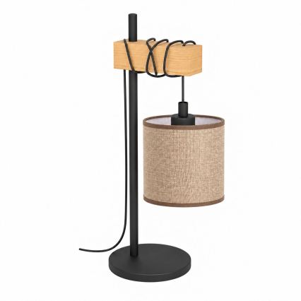 BRILAGI - Lampa stołowa NUBILA 1xE27/40W/230V brązowa/czarna