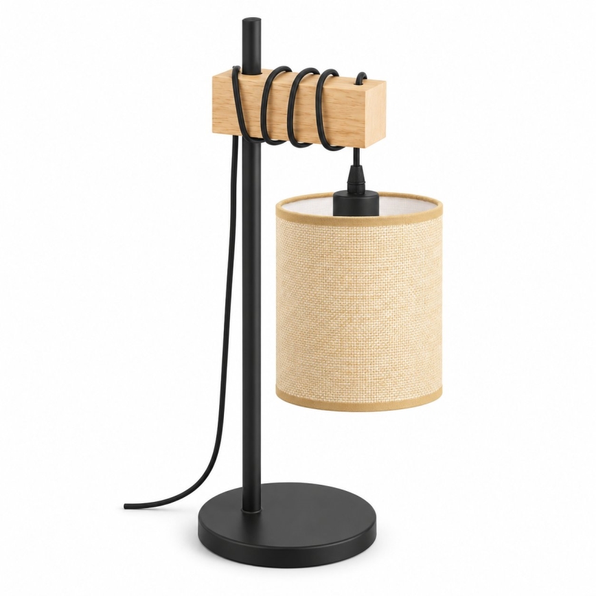 BRILAGI - Lampa stołowa NUBILA 1xE27/40W/230V brązowa/czarna/jasnobrązowa