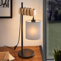 BRILAGI - Lampa stołowa NUBILA 1xE27/40W/230V brązowa/czarna/jasnoszara