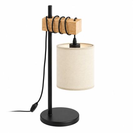 BRILAGI - Lampa stołowa NUBILA 1xE27/40W/230V brązowa/czarna/kremowa