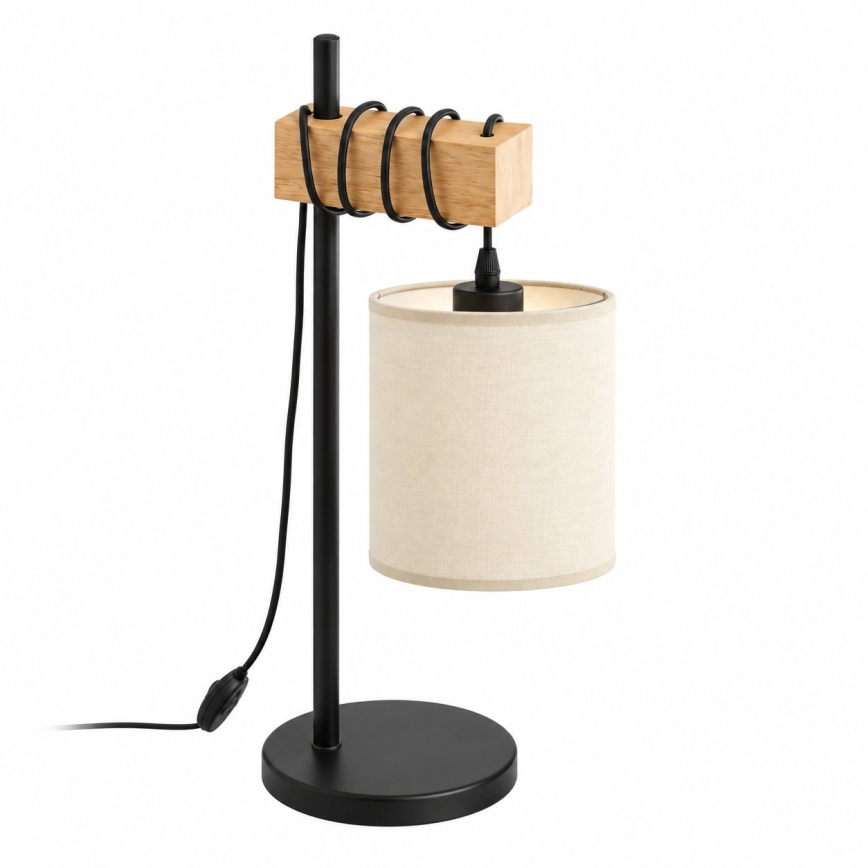 BRILAGI - Lampa stołowa NUBILA 1xE27/40W/230V brązowa/czarna/kremowa