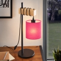 BRILAGI - Lampa stołowa NUBILA 1xE27/40W/230V brązowa/czarna/różowa
