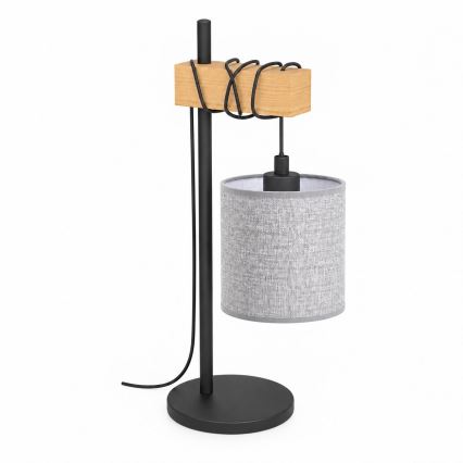 BRILAGI - Lampa stołowa NUBILA 1xE27/40W/230V brązowa/czarna/szara