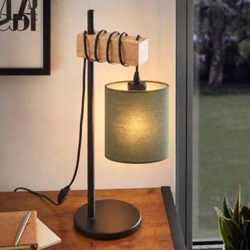 BRILAGI - Lampa stołowa NUBILA 1xE27/40W/230V brązowa/czarna/zielona