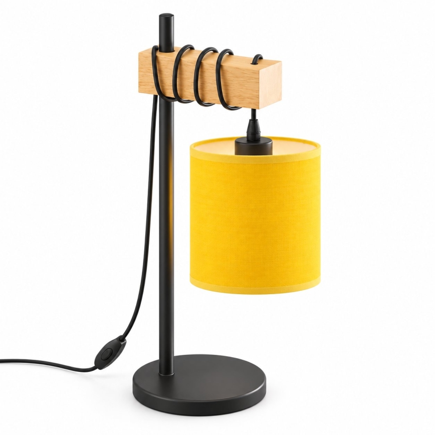 BRILAGI - Lampa stołowa NUBILA 1xE27/40W/230V brązowa/czarna/żółta