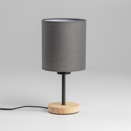 Brilagi - Lampa stołowa NUBILA WOOD 1xE27/25W/230V dąb/antracyt