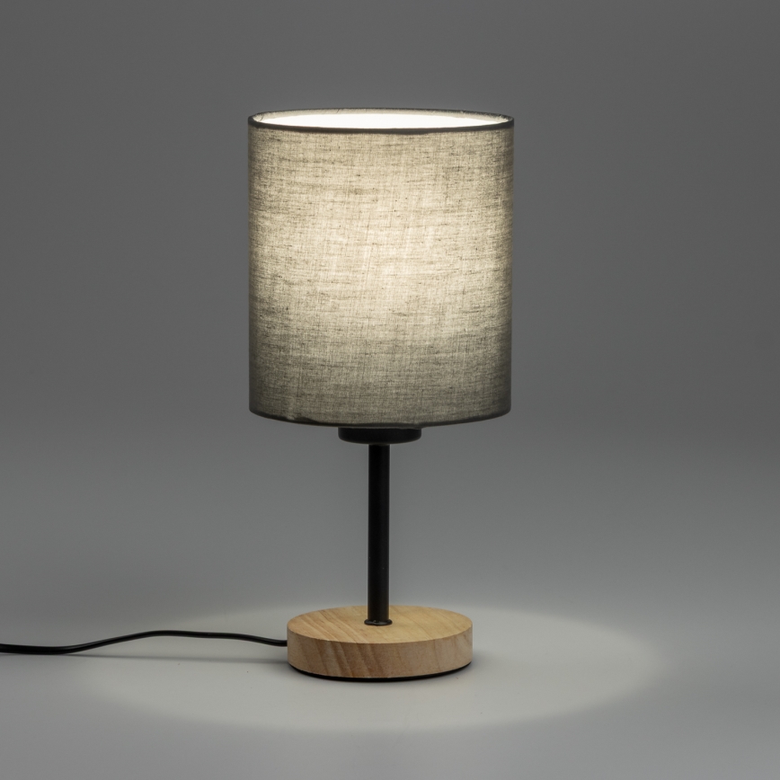 Brilagi - Lampa stołowa NUBILA WOOD 1xE27/25W/230V dąb/antracyt