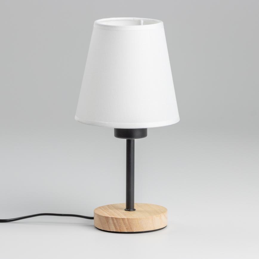 Brilagi - Lampa stołowa NUBILA WOOD 1xE27/25W/230V dąb/biały