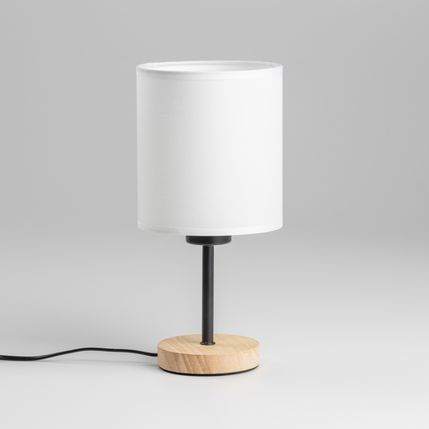 Brilagi - Lampa stołowa NUBILA WOOD 1xE27/25W/230V dąb/biały
