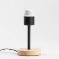 BRILAGI - Lampa stołowa NUBILA WOOD 1xE27/25W/230V dąb/czarny