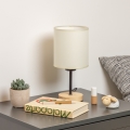 Brilagi - Lampa stołowa NUBILA WOOD 1xE27/25W/230V dąb/czarny/kremowy