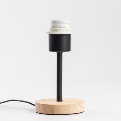 Brilagi - Lampa stołowa NUBILA WOOD 1xE27/25W/230V dąb/czarny/pomarańczowy