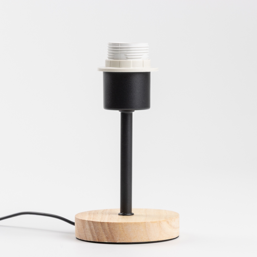 Brilagi - Lampa stołowa NUBILA WOOD 1xE27/25W/230V dąb/czarny/pomarańczowy
