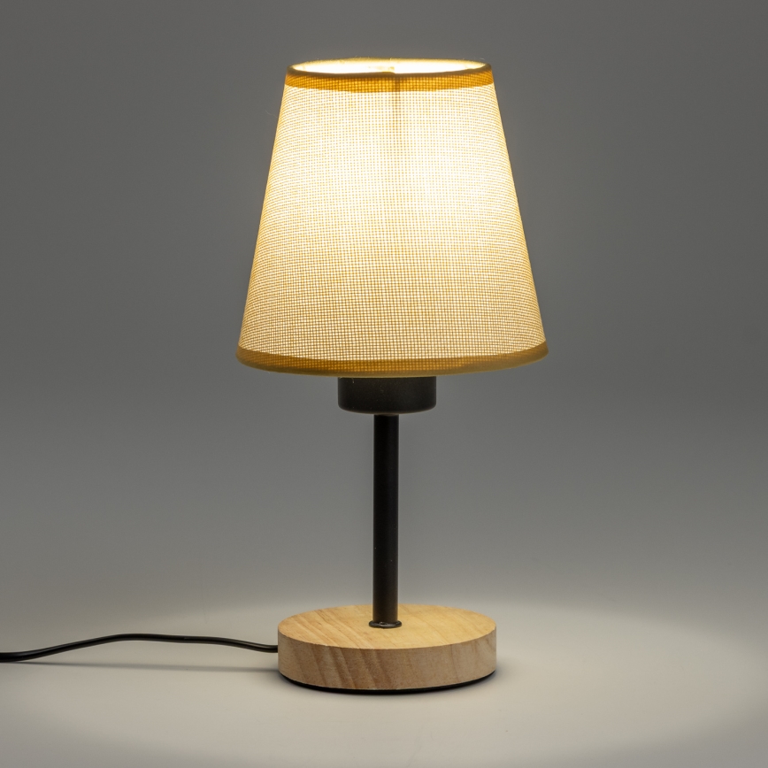 Brilagi - Lampa stołowa NUBILA WOOD 1xE27/25W/230V dąb/jasnobrązowy