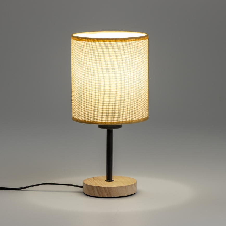 Brilagi - Lampa stołowa NUBILA WOOD 1xE27/25W/230V dąb/jasnobrązowy