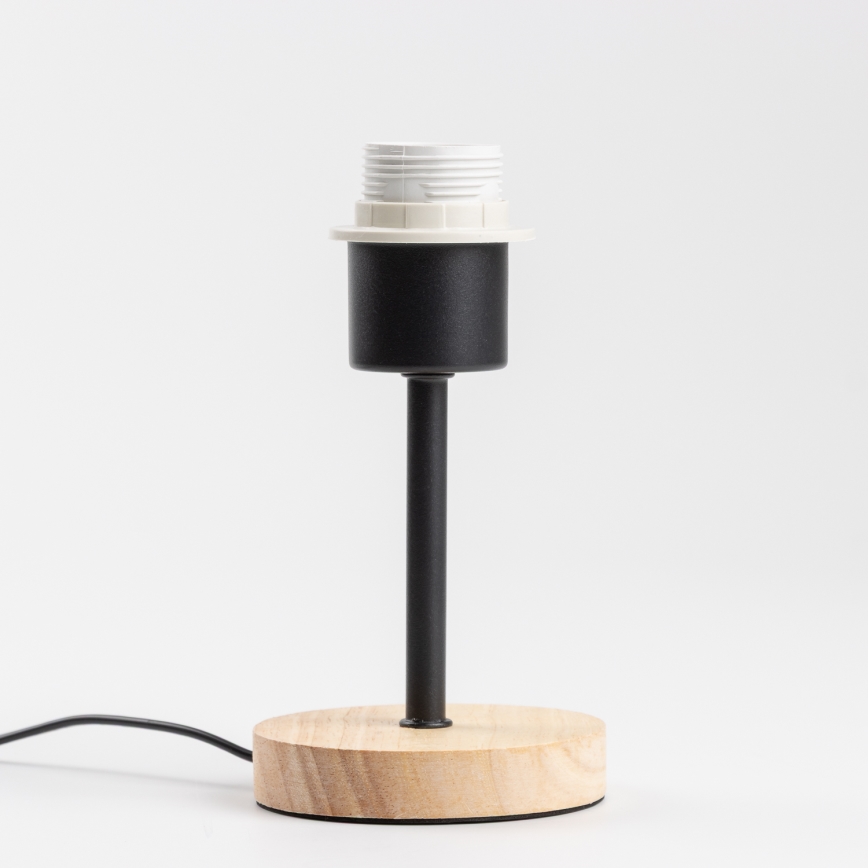 Brilagi - Lampa stołowa NUBILA WOOD 1xE27/25W/230V dąb/pompejska czerwony