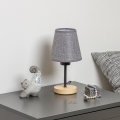 Brilagi - Lampa stołowa NUBILA WOOD 1xE27/25W/230V dąb/szary