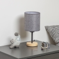 Brilagi - Lampa stołowa NUBILA WOOD 1xE27/25W/230V dąb/szary