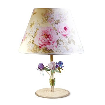 BRILAGI - Lampa stołowa ROMANCE 1xE27/60W/230V kolorowa/złota/patyna
