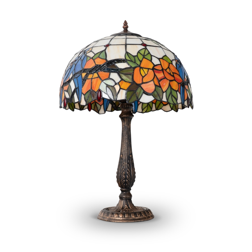 Brilagi - Lampa stołowa Tiffany witrażowa JUNGLE 2xE27/60W/230V