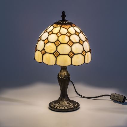 Brilagi - Lampa stołowa witrażowa Tiffany DORAN 1xE14/40W/230V