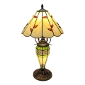Brilagi - Lampa stołowa witrażowa Tiffany FOLIA 1xE27/60W/230V + 1xE14/40W