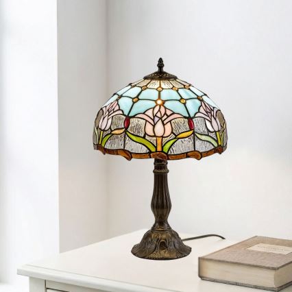 Brilagi - lampa stołowa witrażowa Tiffany LORAS 1xE27/40W/230V