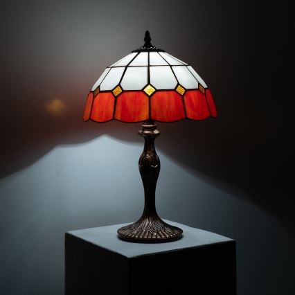 Brilagi - Lampa stołowa witrażowa Tiffany SIENNA 1xE27/60W/230V