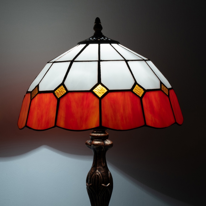 Brilagi - Lampa stołowa witrażowa Tiffany SIENNA 1xE27/60W/230V