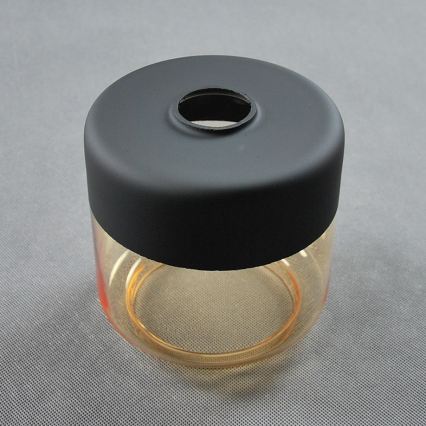 BRILAGI - Lampa stołowa WOOD GLASS 1xE27/40W/230V brązowy/czarny/przydymiony beż