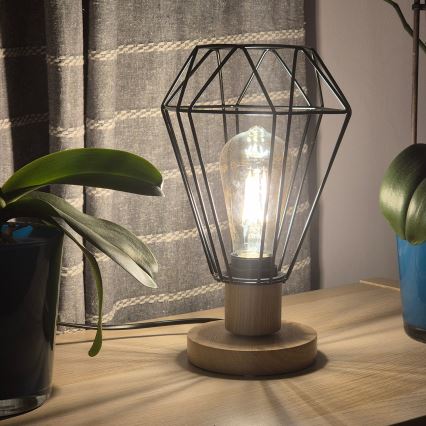 Brilagi - Lampa stołowa WOODY BASKET 1xE27/60W/230V dąb